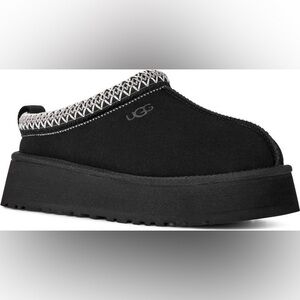 UGG Tazz II Black Slip-On Platform Shoes Slippers